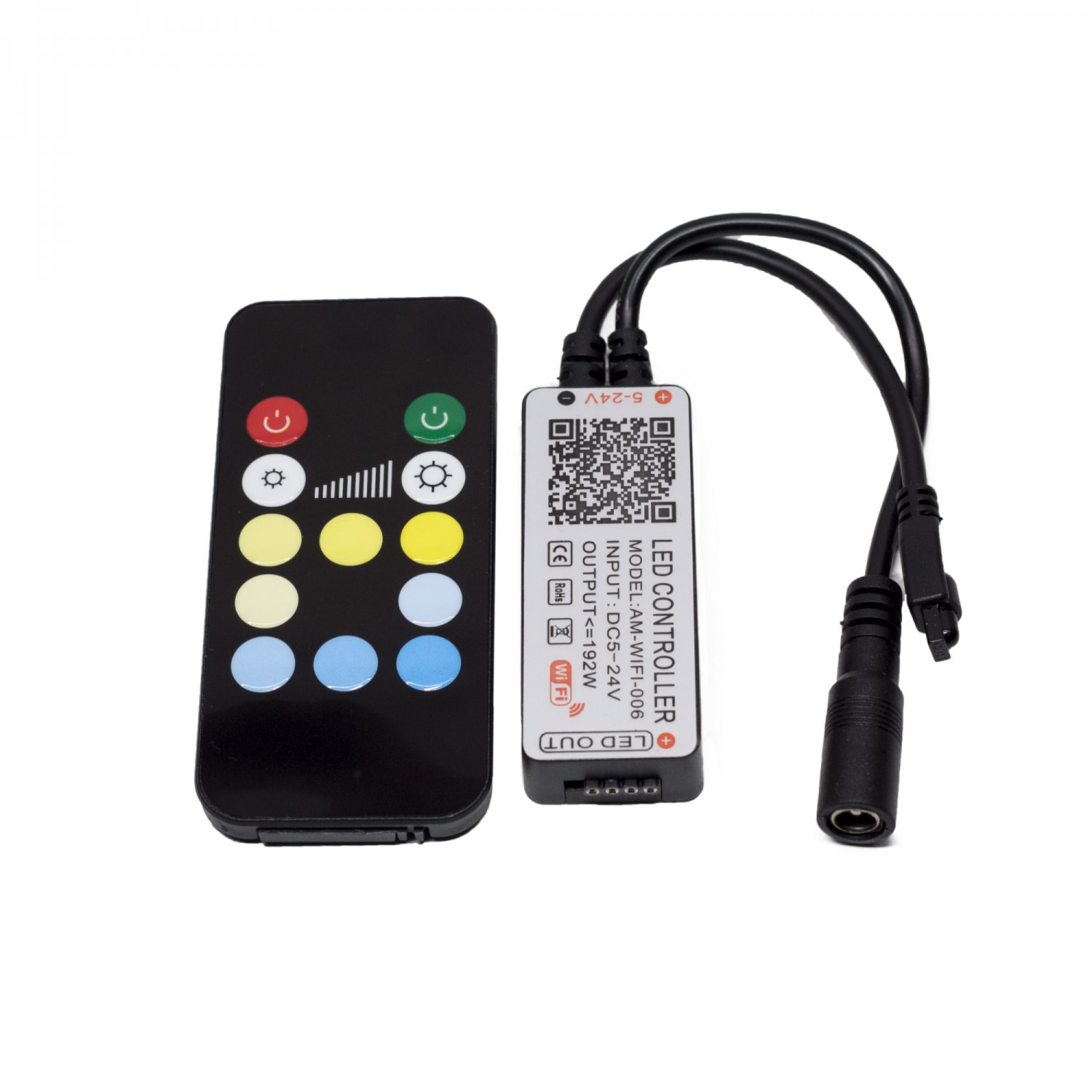 Controlador multitemperatura com wifi e controle IR 5-24V max 8A