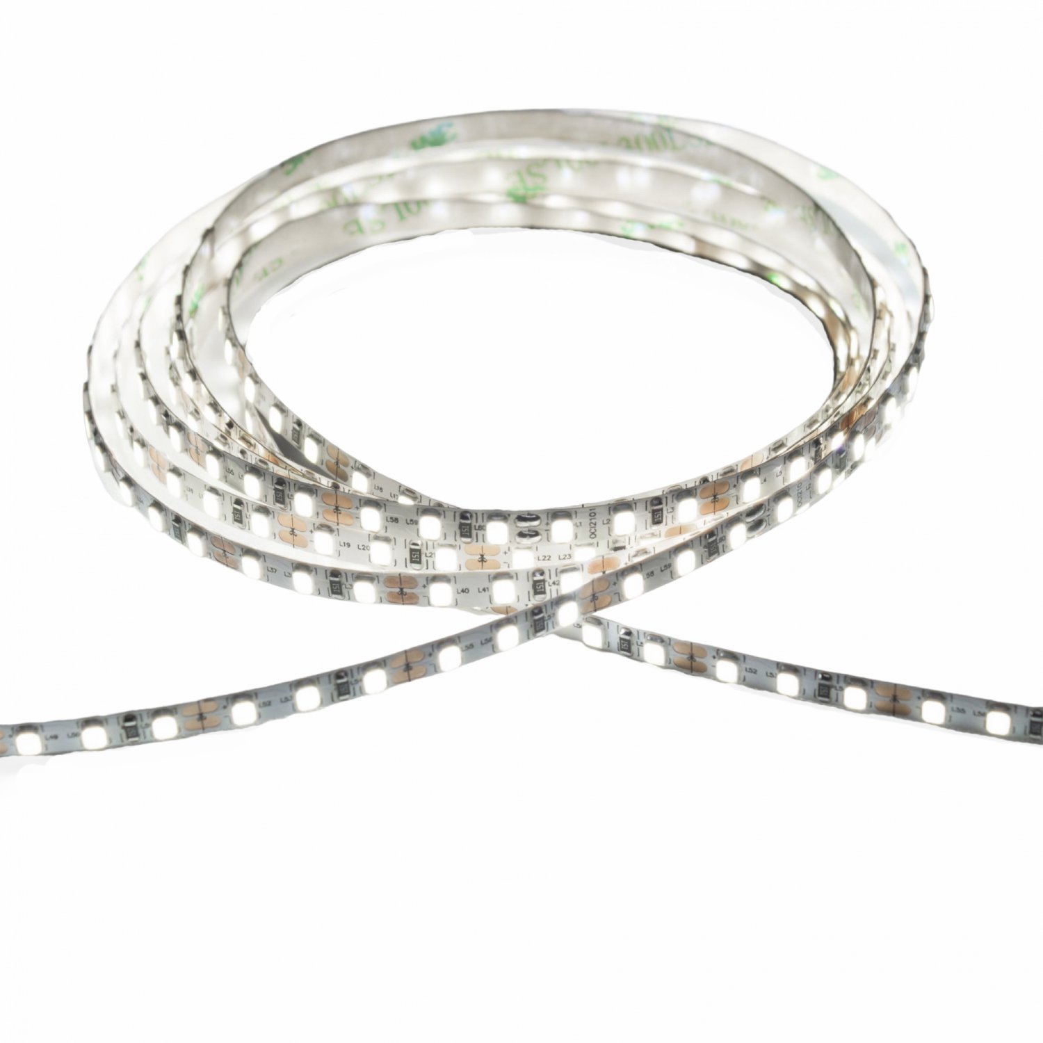Fita LED 12V SMD 2835 120LEDs 12W Branco Frio 6000K IP20 5mm