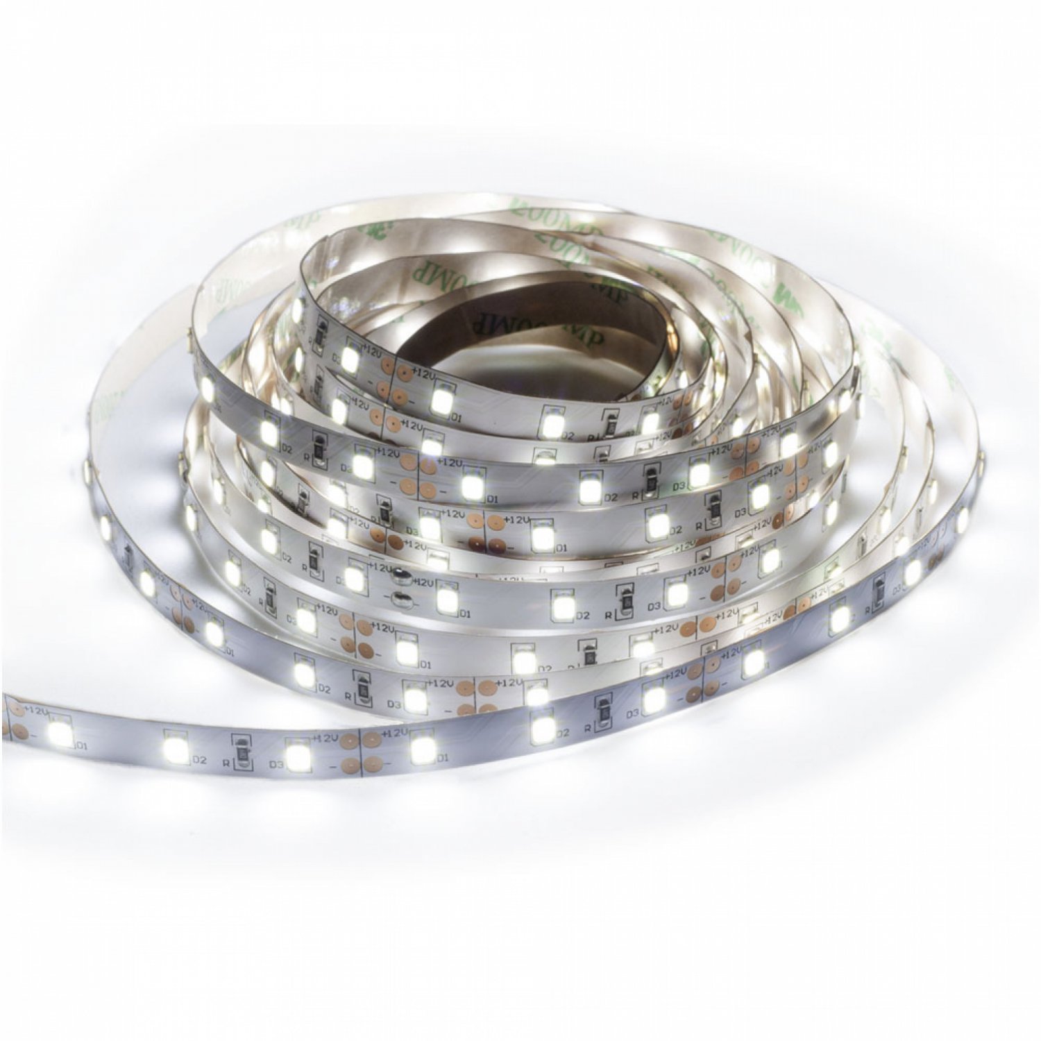 Fita LED 12V SMD 2835 60LEDs 6W Branco Frio 6000K IP20