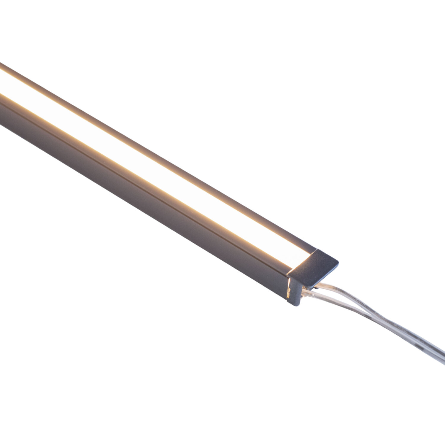 Luminária de alumínio Speedy de embutir difusor leitoso 3000K Grafite