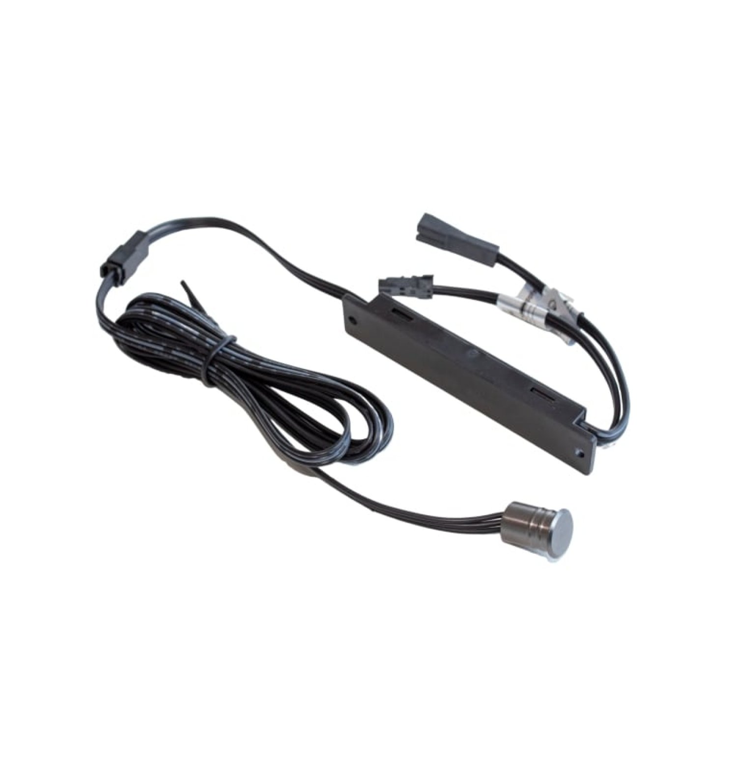 Mini interruptor touch dimmer para embutir metálico 12V-24V máx. 60W