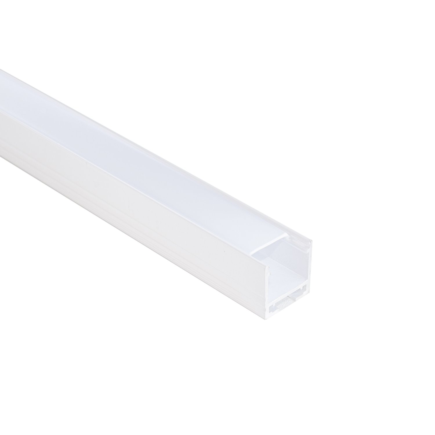 Perfil alumínio SOBREPOR / PENDENTE QUADRO BRANCO difusor leitoso